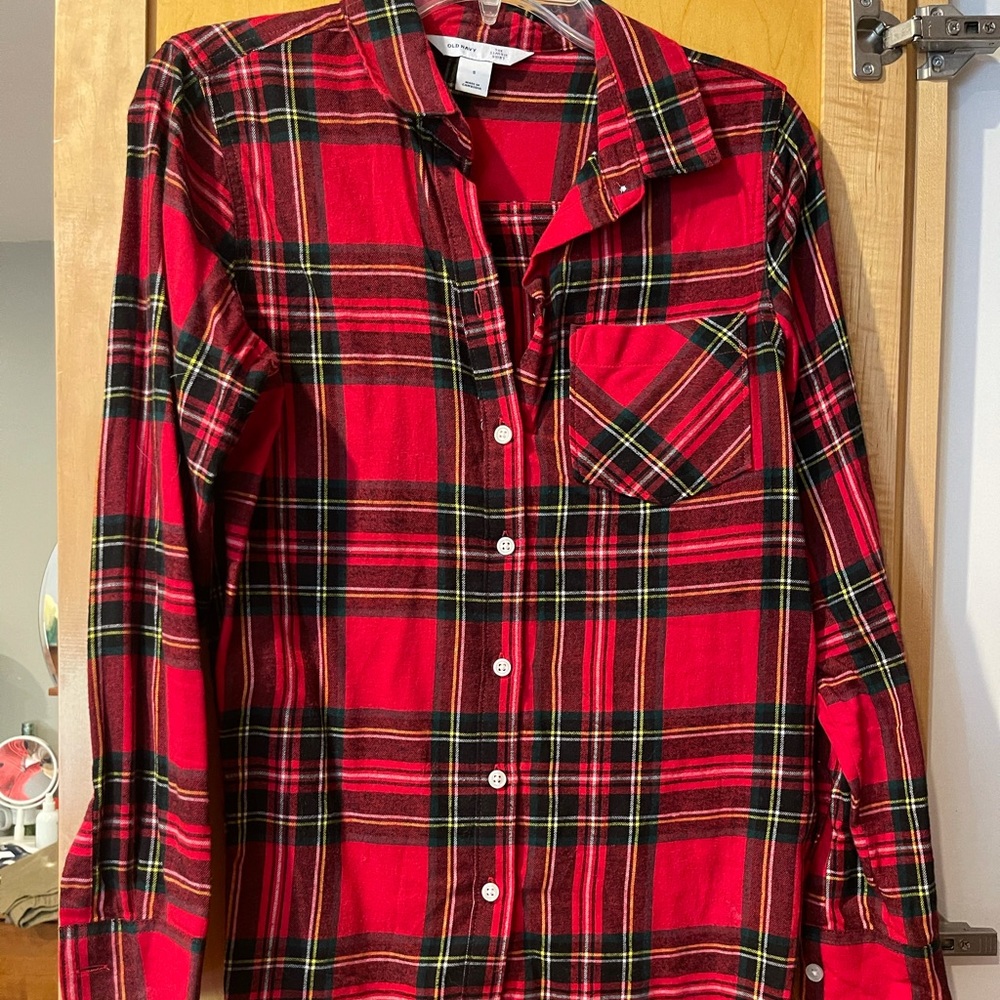 Old Navy Red button down flannel